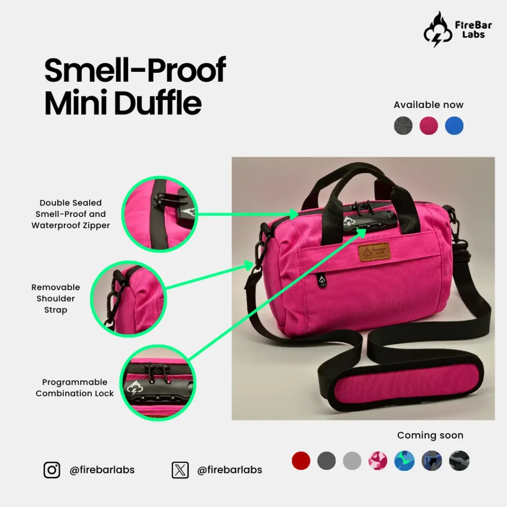 Smell-Proof Info-Sheet-M-Duffle-Pink